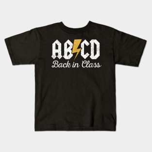 Teachers Rock ABCD Back In Class ABCD Retro Kids T-Shirt